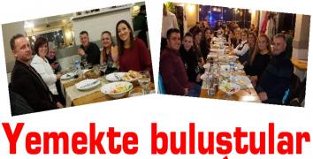 Yemekte buluştular